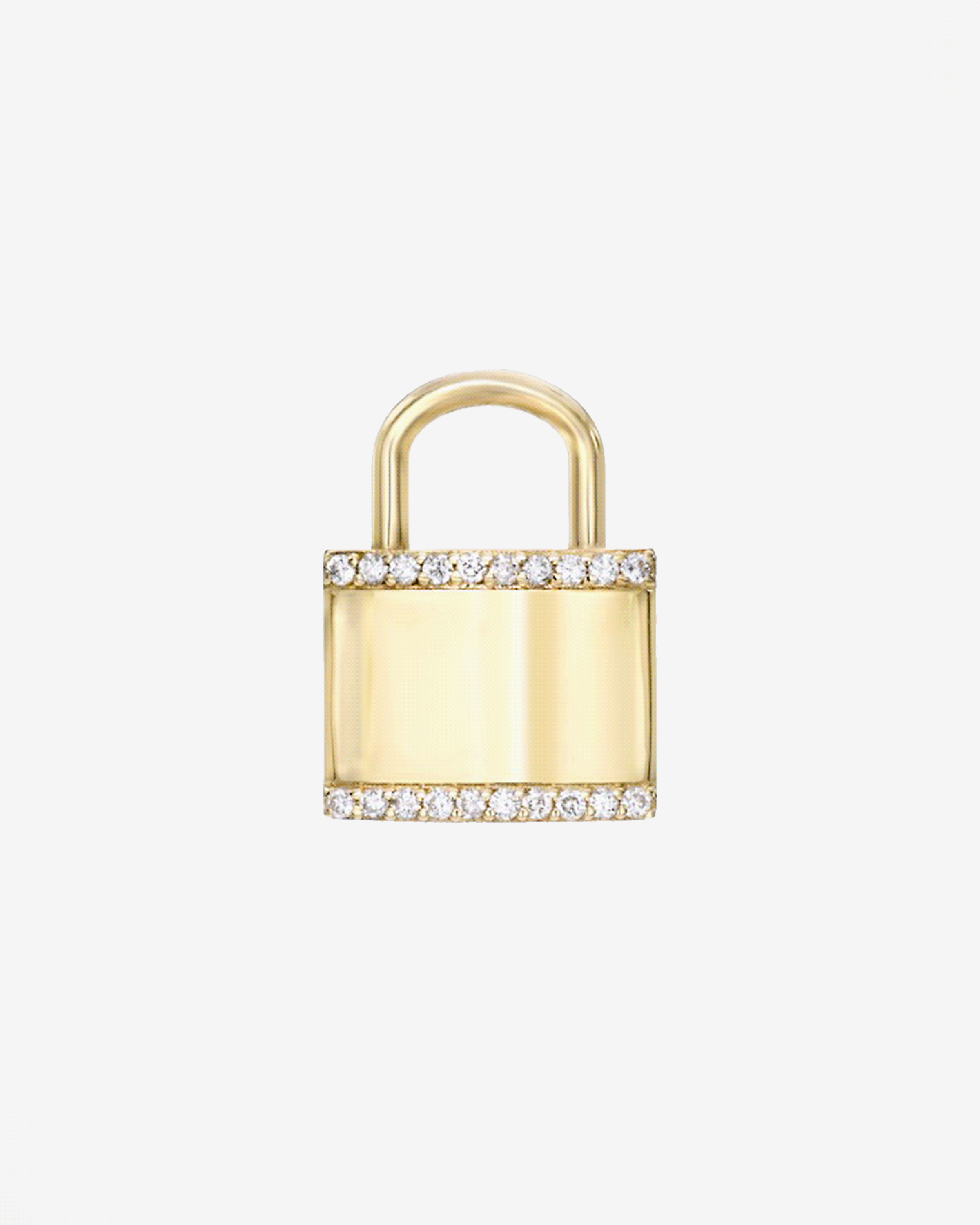 Diamond Lock Pendant Personalized Zoe Lev Jewelry