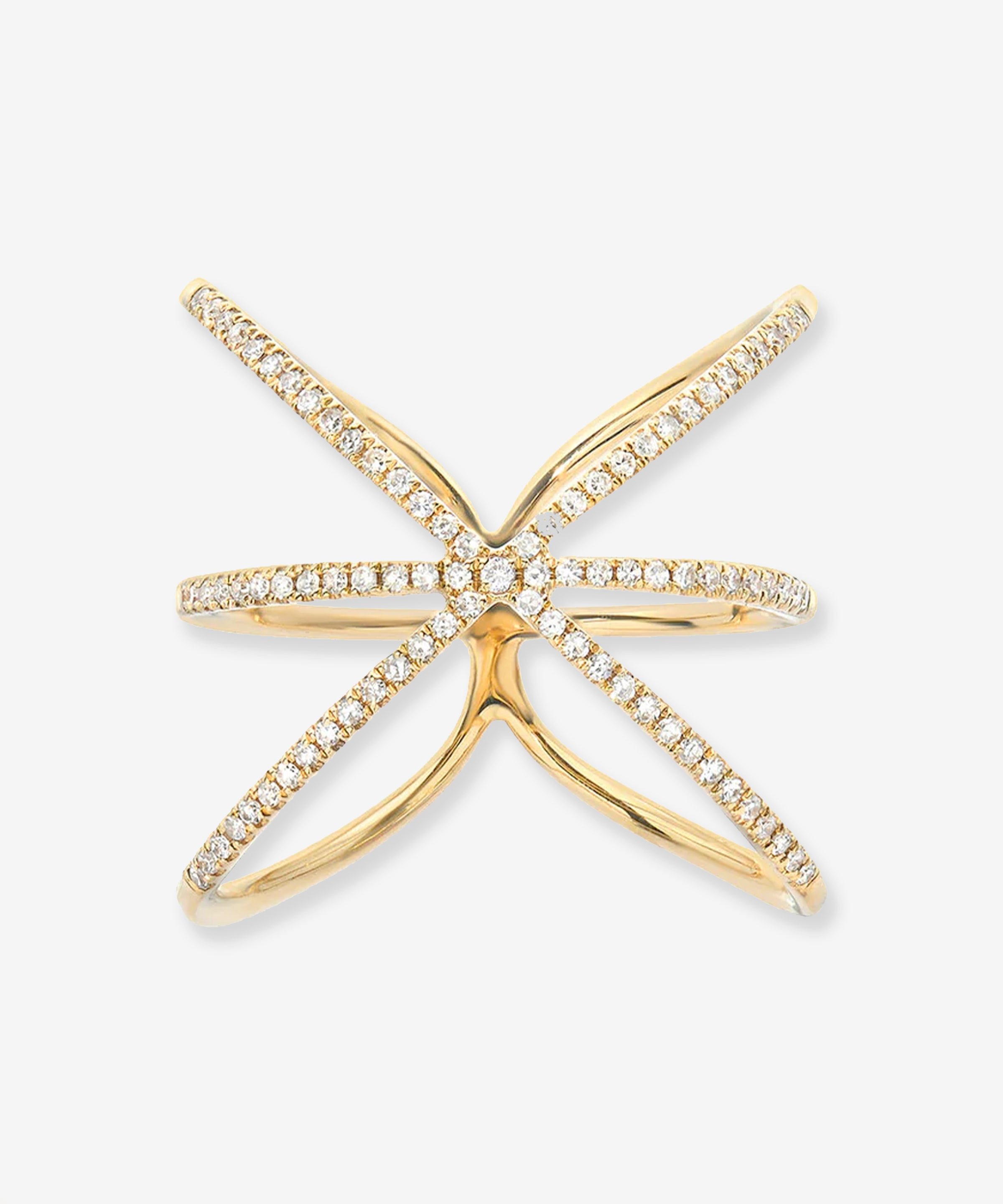 Diamond Cage Ring Zoe Lev Jewelry