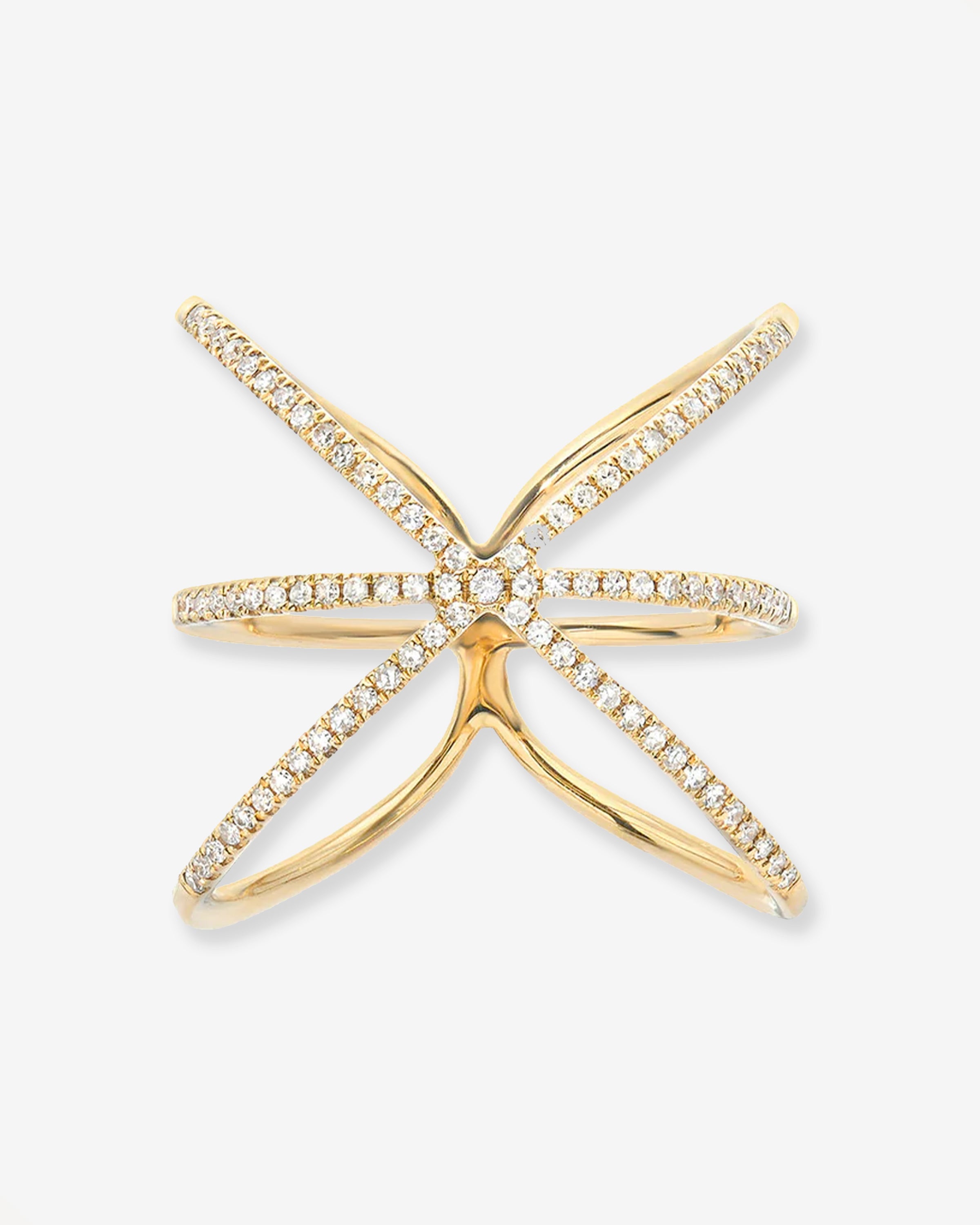 Diamond Cage Ring Zoe Lev Jewelry