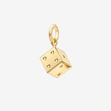 14k Gold Dice Pendant