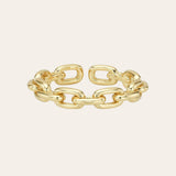 Chain Link Ring Vermeil Zoe Lev Jewelry