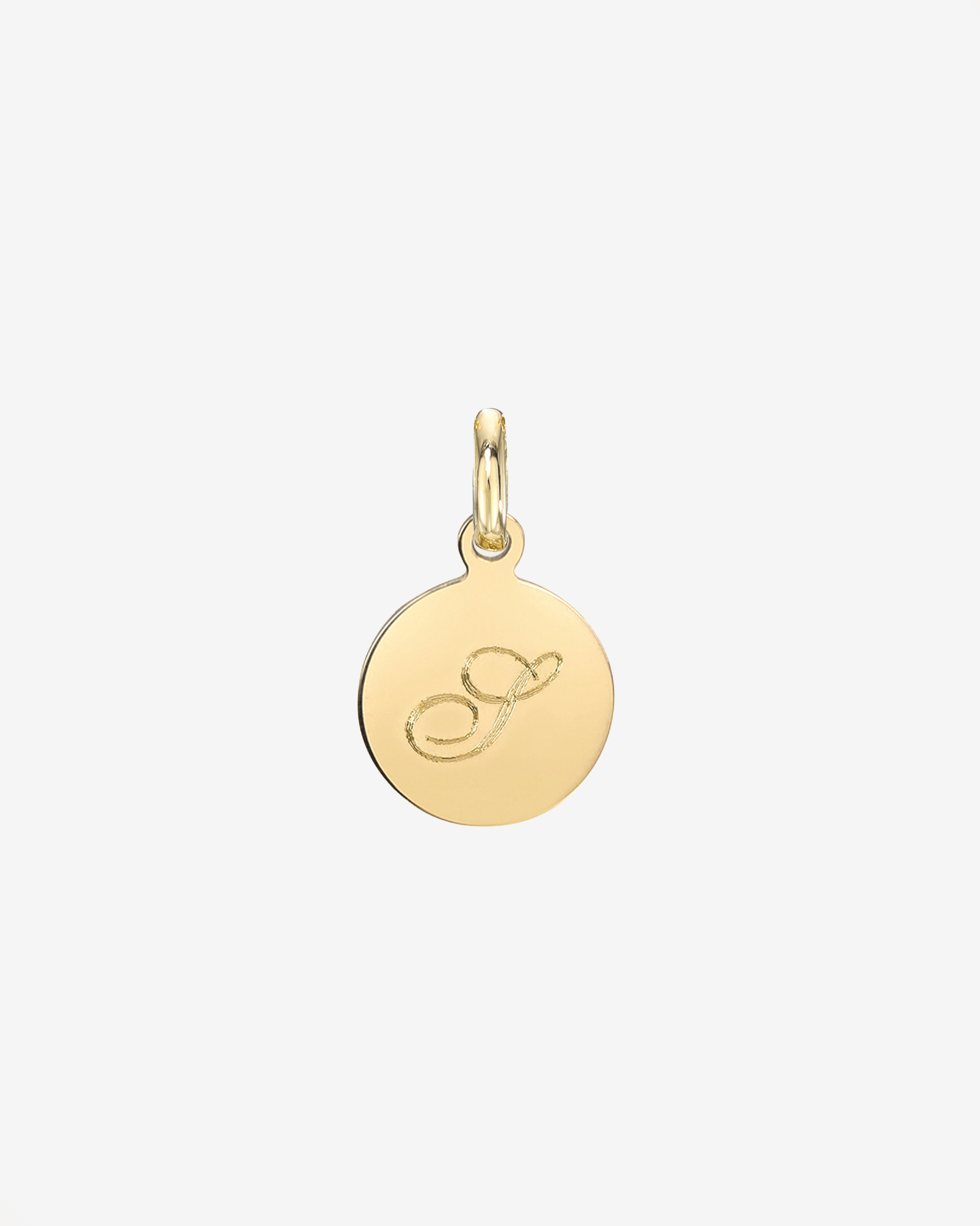 14k Gold Engraved Disc Pendant Personalized Zoe Lev Jewelry