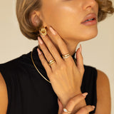 14k Gold Knot Studs Hoops & Huggies Zoe Lev Jewelry