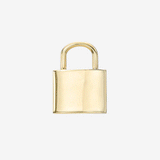 14K Gold Lock Pendant Personalized Zoe Lev Jewelry