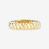 14K Gold Coil Ring Zoe Lev Jewelry