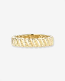 14K Gold Coil Ring Zoe Lev Jewelry