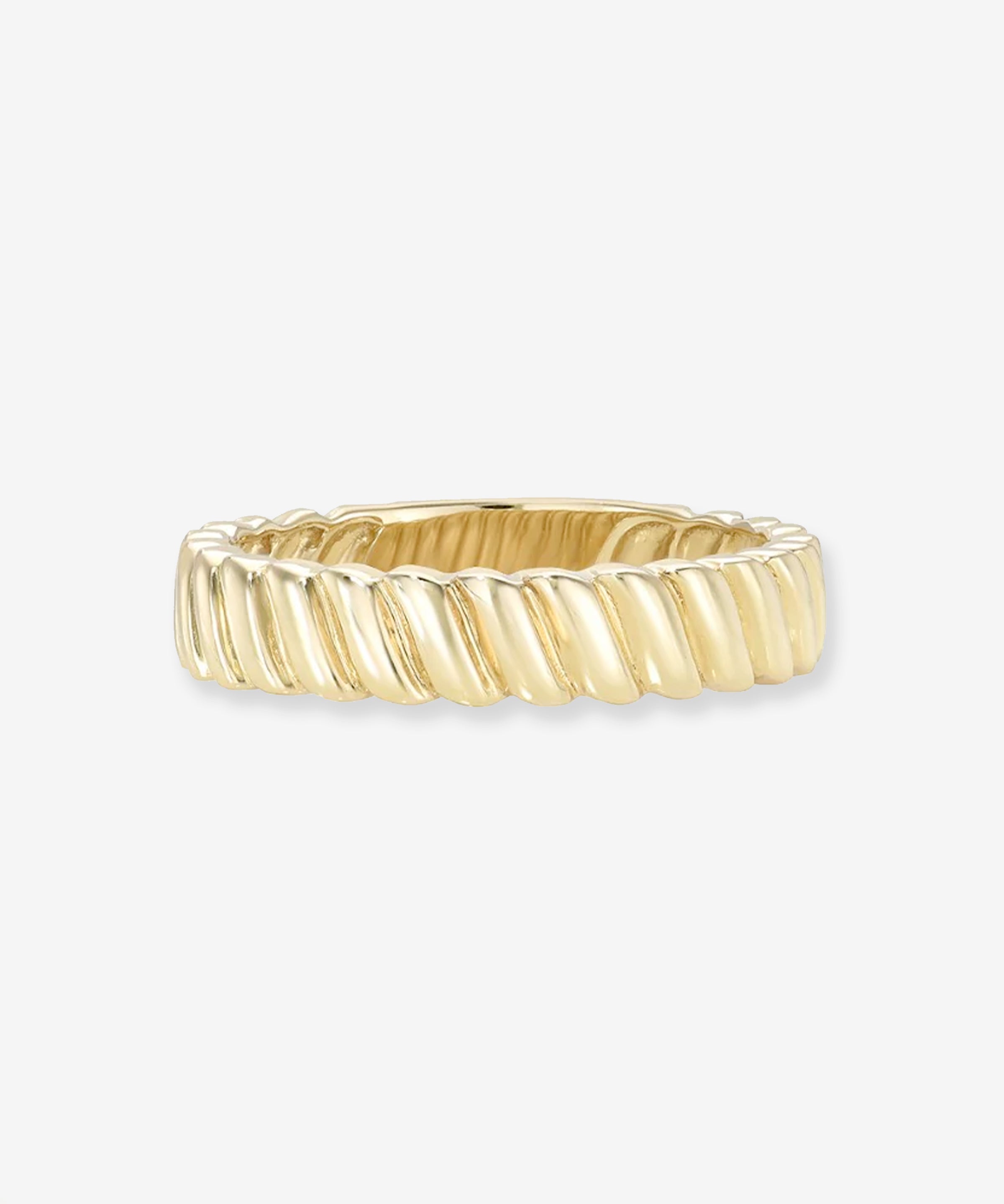 14K Gold Coil Ring Zoe Lev Jewelry