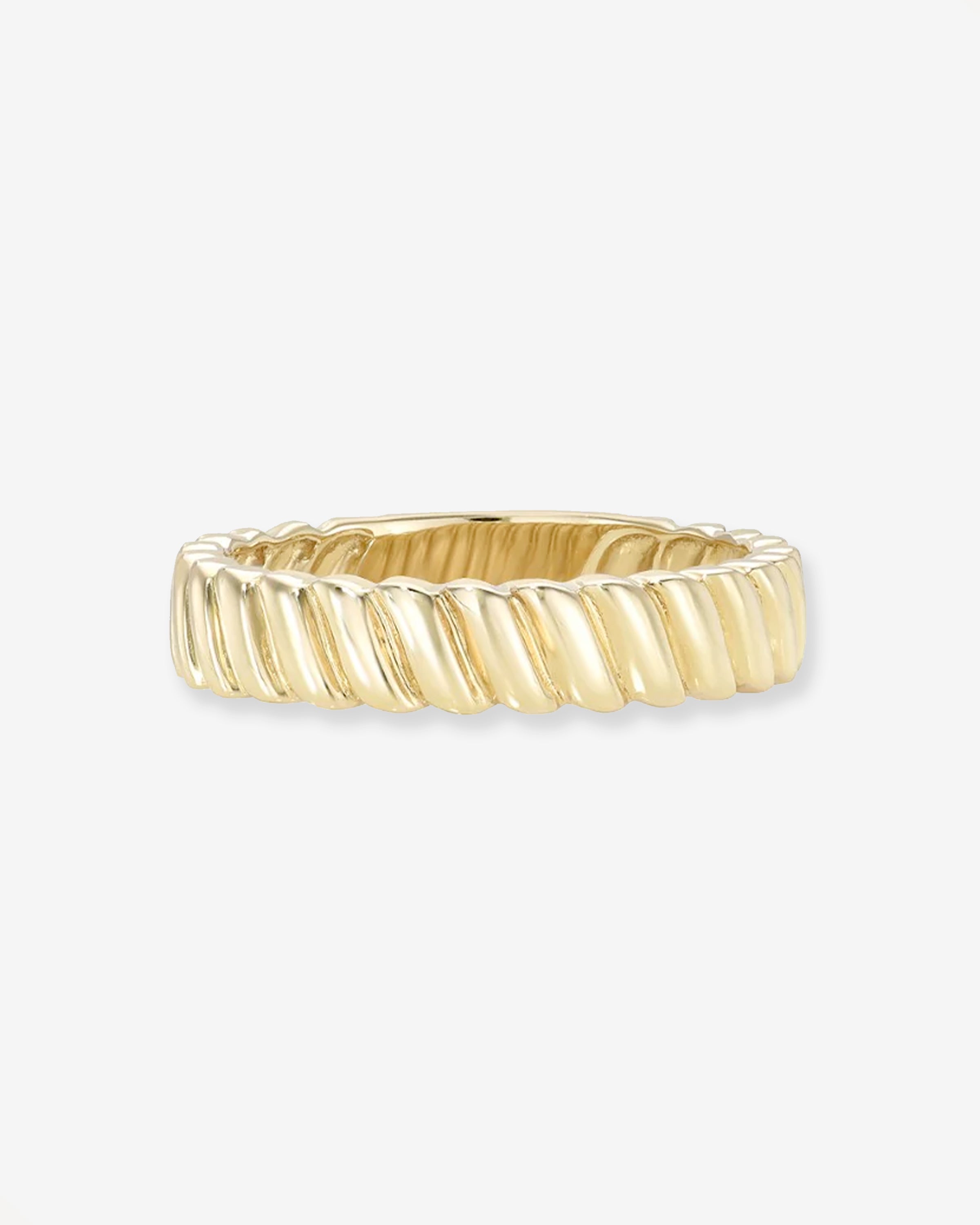 14K Gold Coil Ring Zoe Lev Jewelry