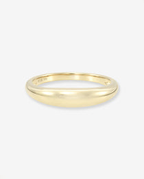 14k Gold Dome Band Ring Zoe Lev Jewelry