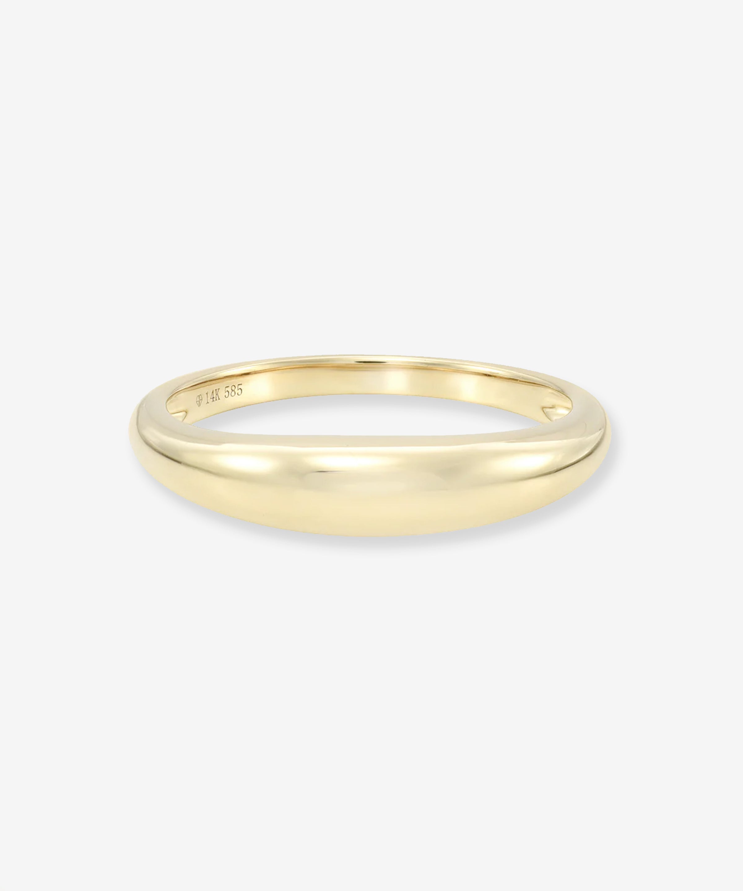 14k Gold Dome Band Ring Zoe Lev Jewelry