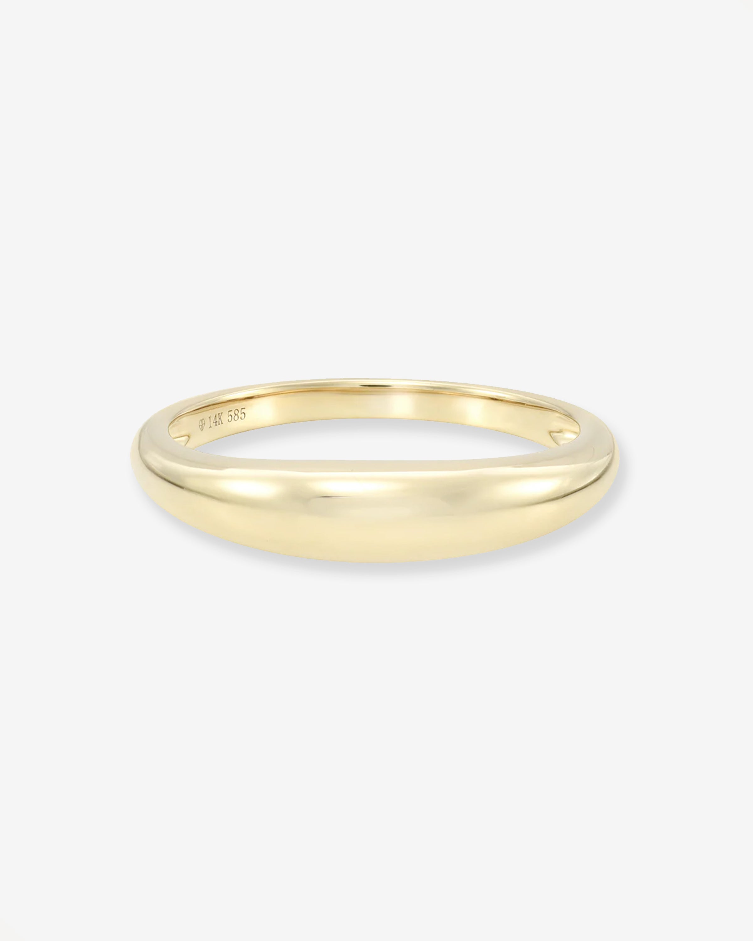 14k Gold Dome Band Ring Zoe Lev Jewelry