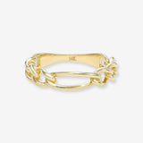 14K Gold Figaro Ring Chains Zoe Lev Jewelry