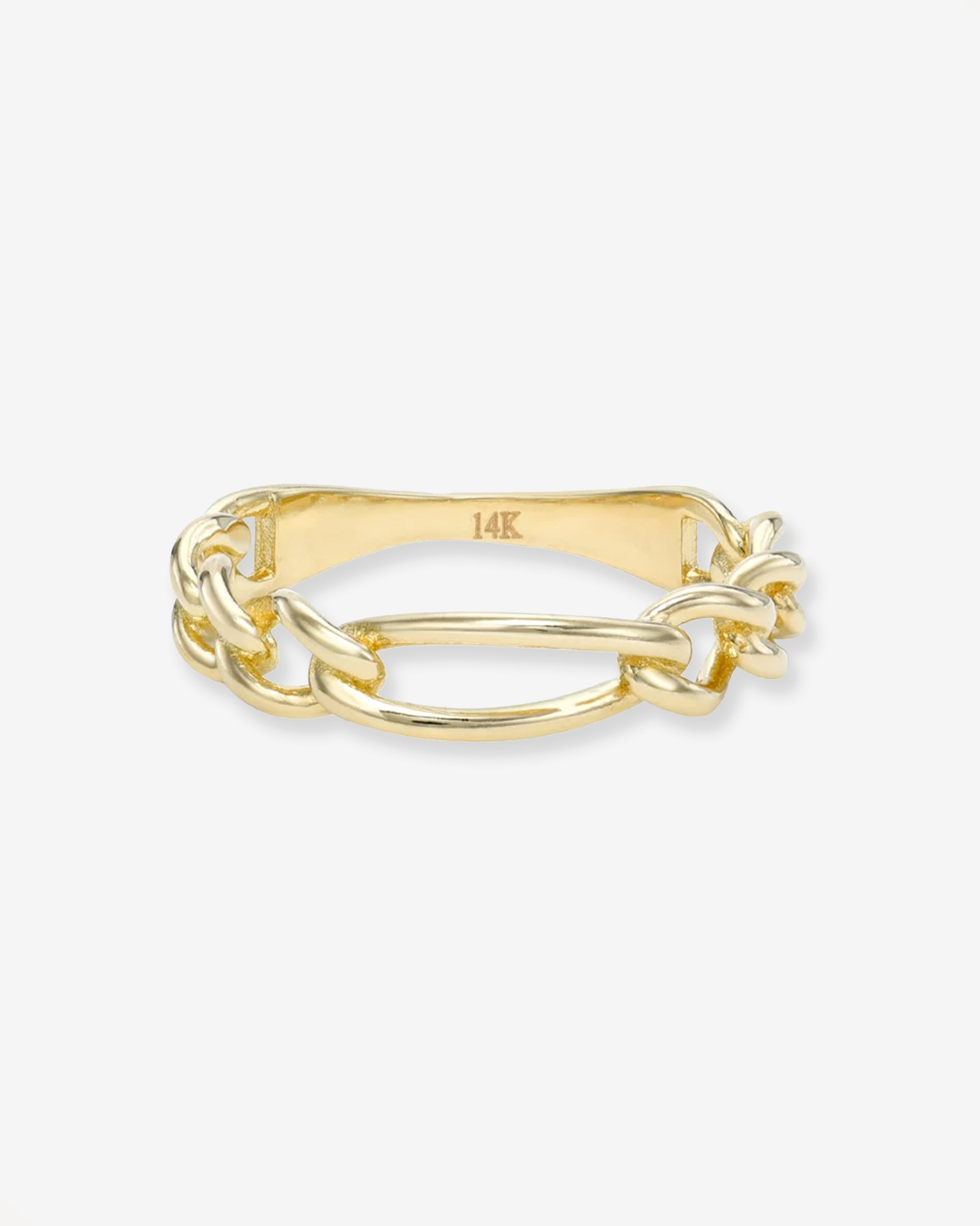 14K Gold Figaro Ring Chains Zoe Lev Jewelry