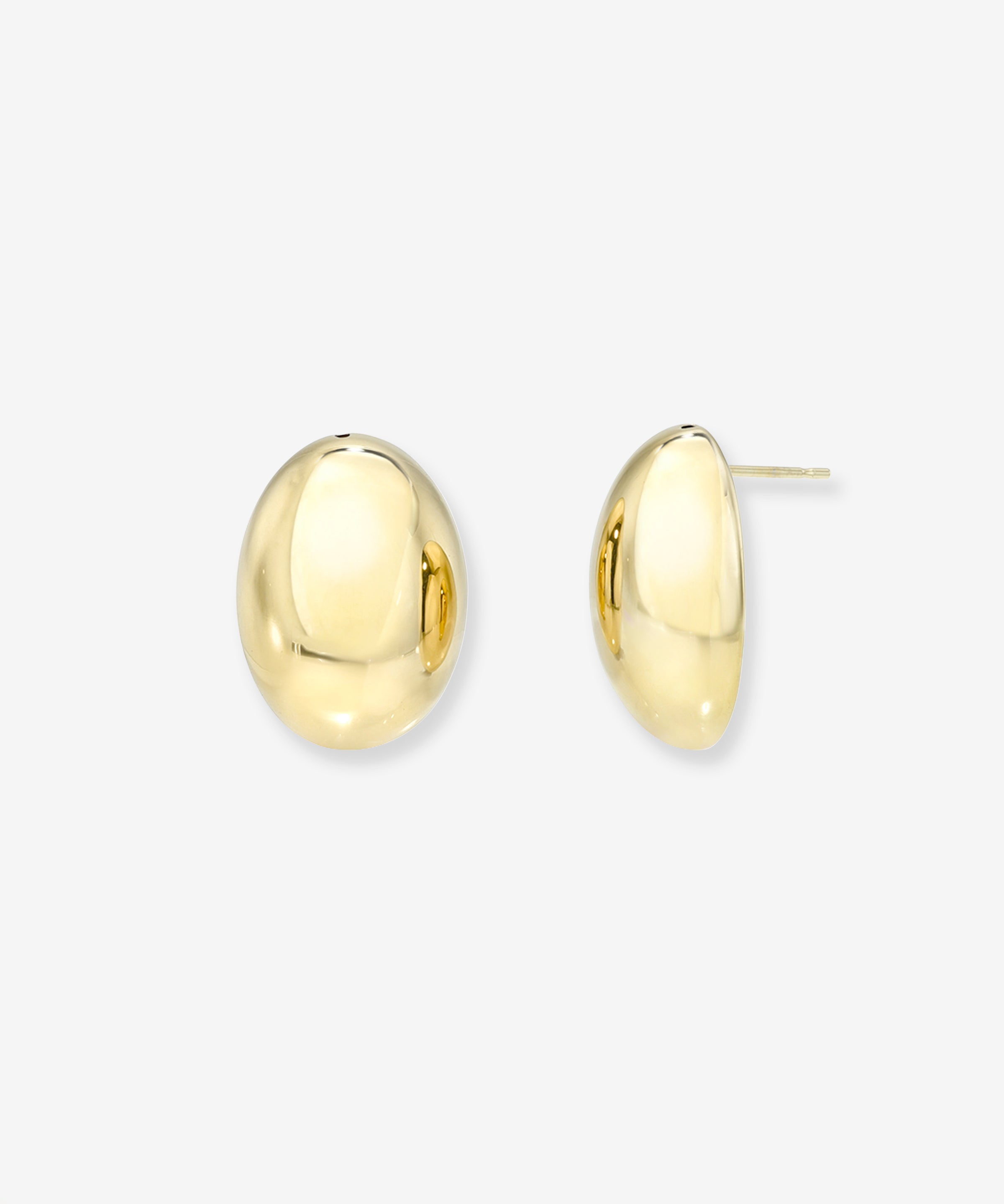 14K Gold Half Dome Stud Earrings Studs Zoe Lev Jewelry