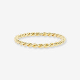14k Gold Twist Band Zoe Lev Jewelry