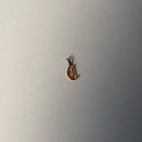 Rose Gold Gothic Initial Pendant 'C' SAMPLE SALE Zoe Lev Jewelry