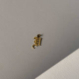 14k Gold Gothic Initial Pendant - 'U' SAMPLE SALE Zoe Lev Jewelry