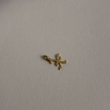 14k Gold Gothic Initial Pendant - 'X' SAMPLE SALE Zoe Lev Jewelry