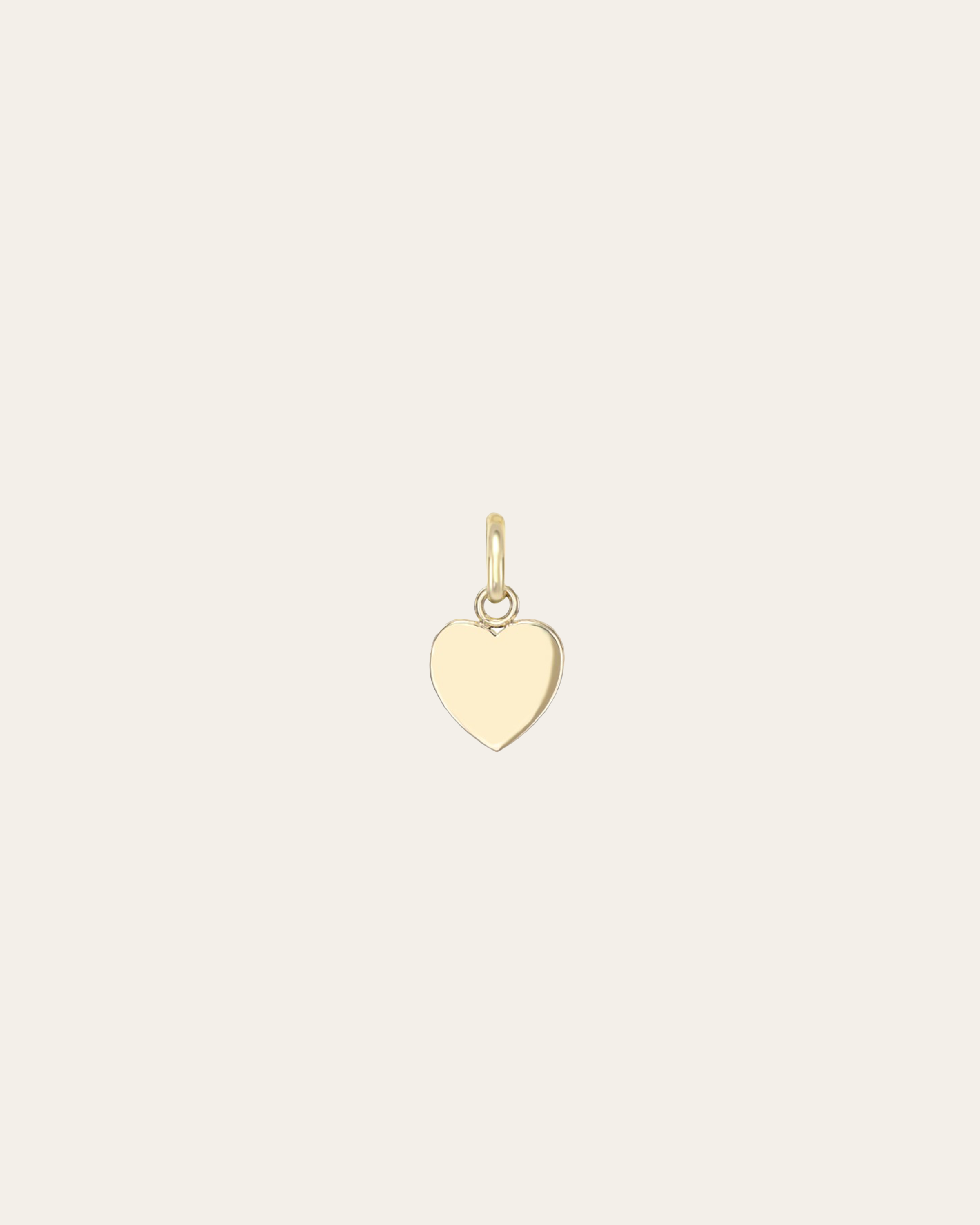 14k Gold Heart Pendant SAMPLE SALE Zoe Lev Jewelry