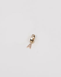 14K Gold Heirloom 'A' Charm SAMPLE SALE Zoe Lev Jewelry