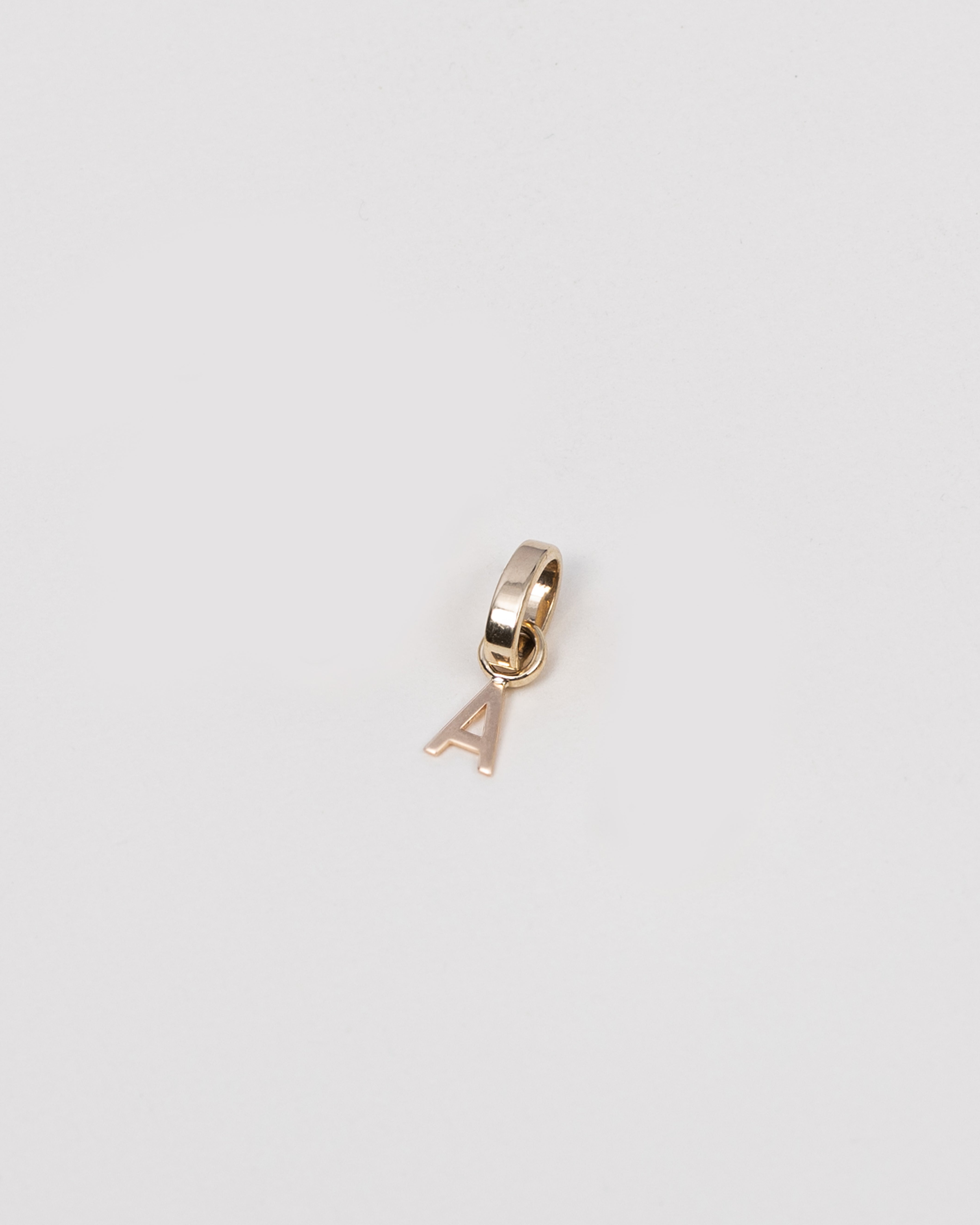 14K Gold Heirloom 'A' Charm SAMPLE SALE Zoe Lev Jewelry