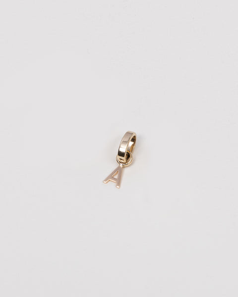 14K Gold Heirloom 'A' Charm