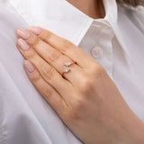 Diamond Leaf Cuff Ring SAMPLE SALE Zoe Lev Jewelry