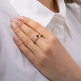 Birthstone and Diamond Dome Ring Personalized Zoe Lev Jewelry