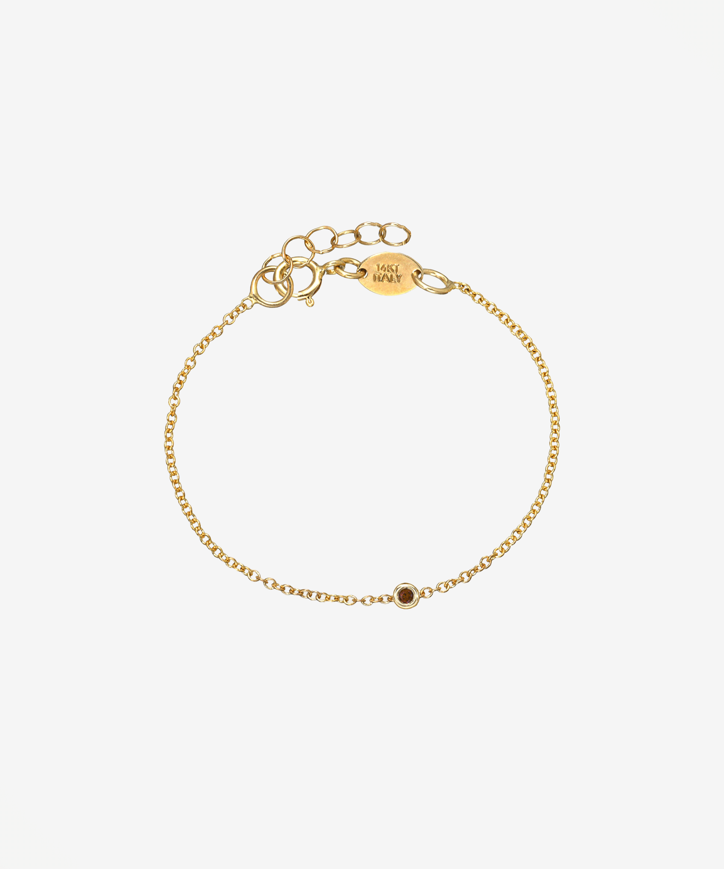 Kids Mini Birthstone Bezel Bracelet Kids Zoe Lev Jewelry
