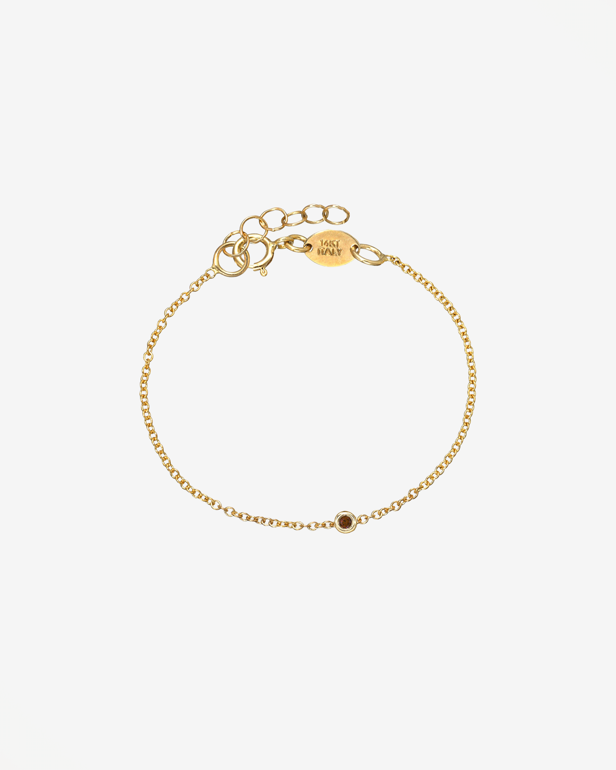 Kids Mini Birthstone Bezel Bracelet Kids Zoe Lev Jewelry