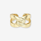 Large Link Ring Vermeil Zoe Lev Jewelry