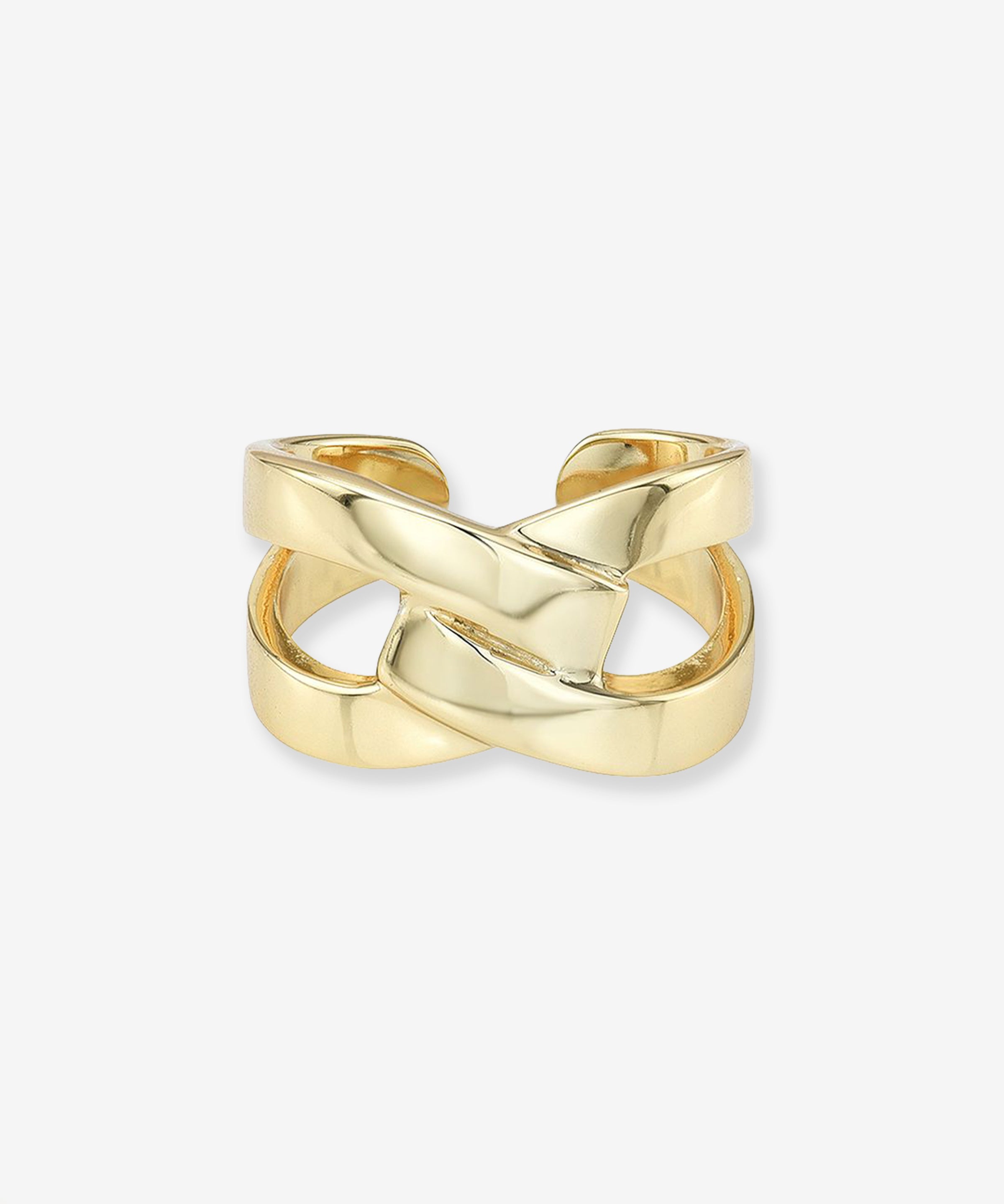 Large Link Ring Vermeil Zoe Lev Jewelry