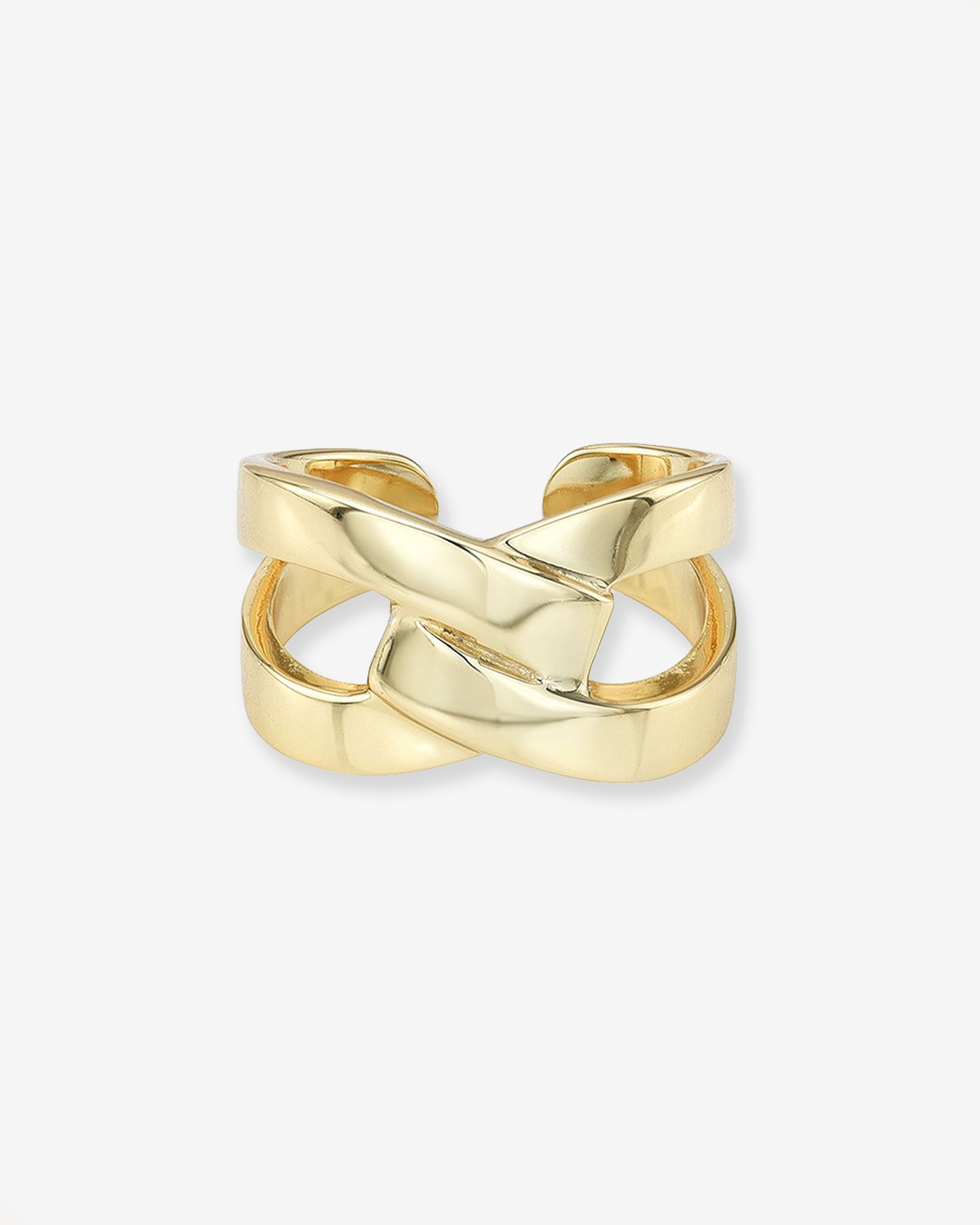 Large Link Ring Vermeil Zoe Lev Jewelry