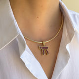 Large Chai Stone Pendant Personalized Zoe Lev Jewelry