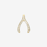 Mini Diamond Wishbone Pendant