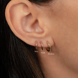 14k Gold Huggie Trio Set Bundles Zoe Lev Jewelry