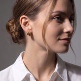 14k Gold Double Oval Hoop Earrings Hoops & Huggies Zoe Lev Jewelry