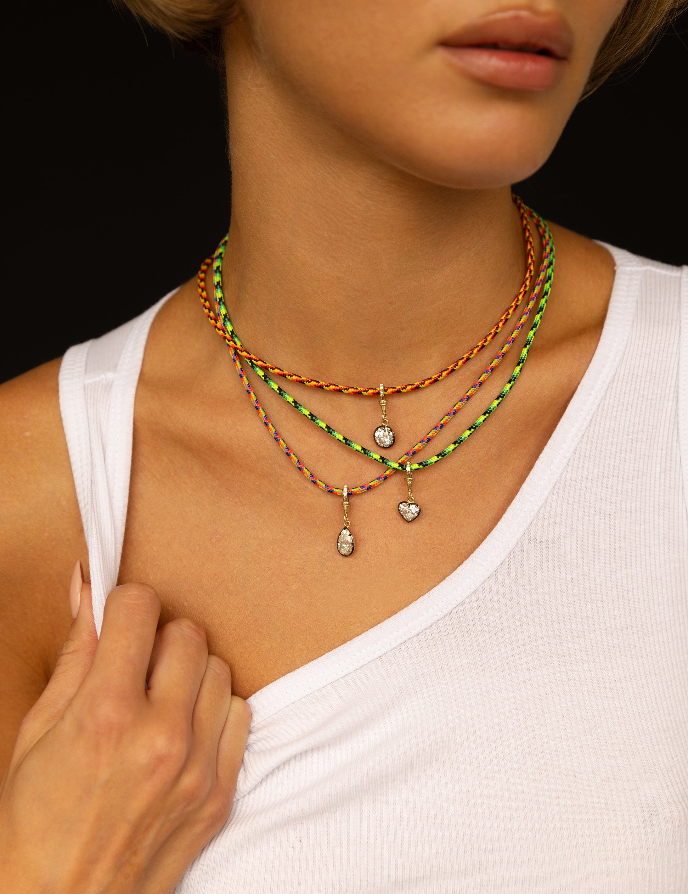 14K Paracord Necklace Personalized Zoe Lev Jewelry
