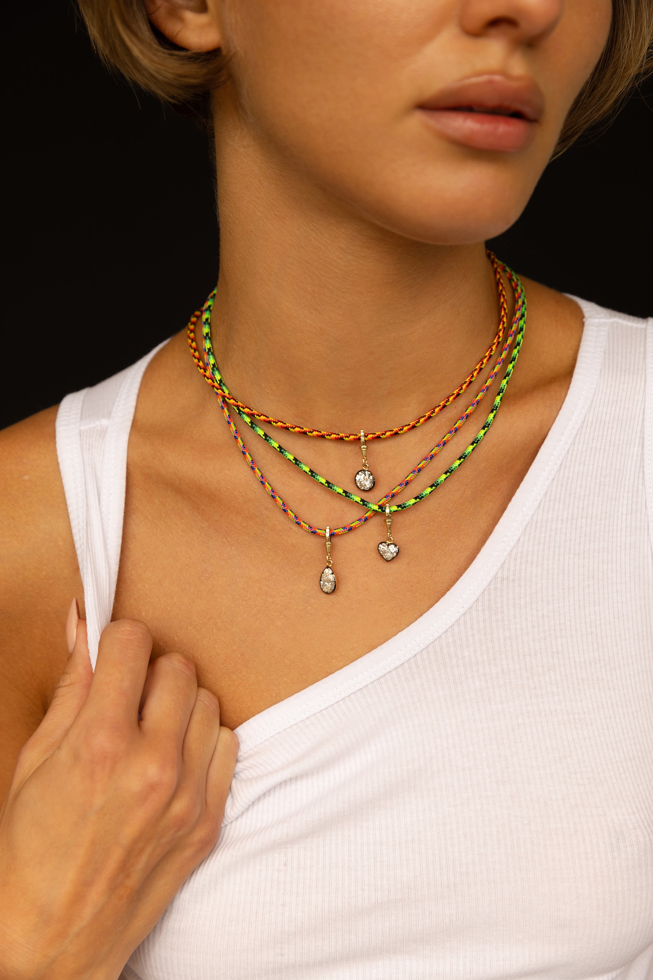 14K Paracord Necklace Personalized Zoe Lev Jewelry