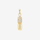 14k Diamond Pill Pendant Zoe Lev Jewelry