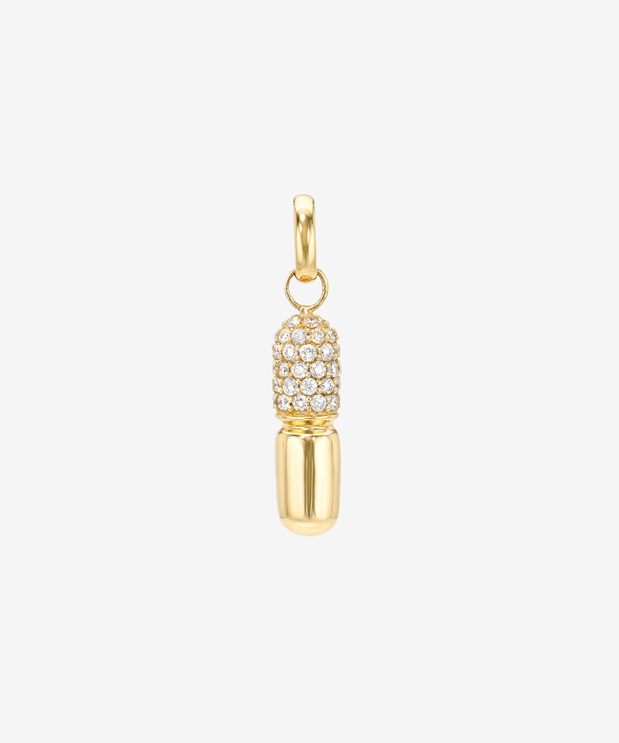 14k Diamond Pill Pendant Zoe Lev Jewelry