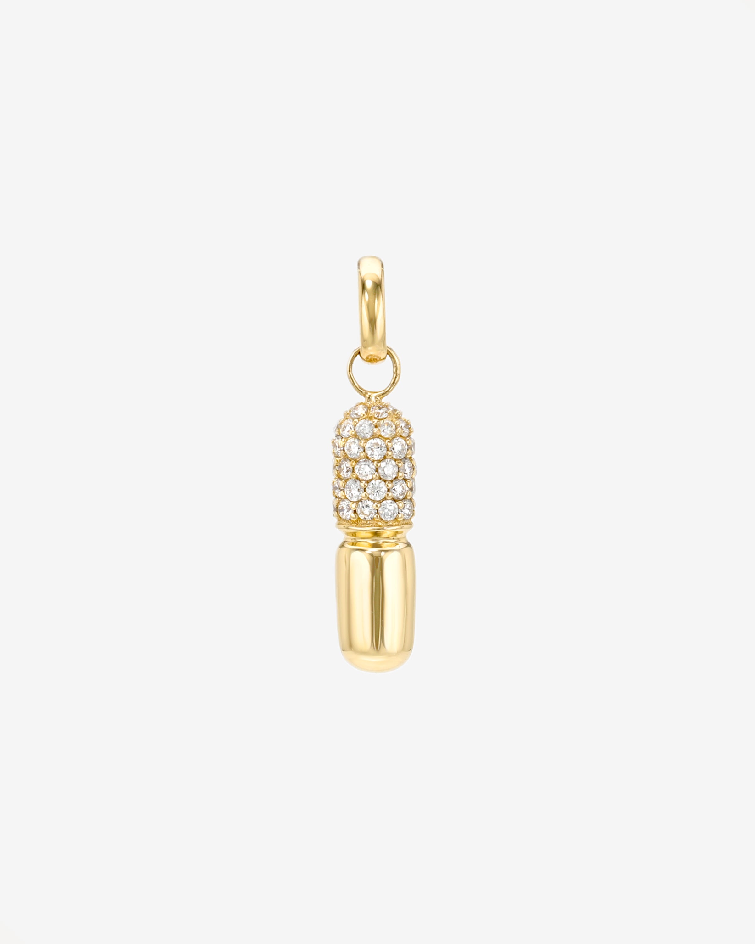 14k Diamond Pill Pendant Zoe Lev Jewelry
