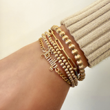 3mm Pleated Bead Bracelet Bead Bracelets Zoe Lev Jewelry