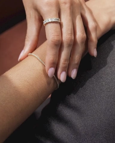 Lab Diamond 4 Prong Tennis Bracelet Tennis Zoe Lev Jewelry