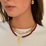 14K Large Smooth Beaded Necklace Personalized Zoe Lev Jewelry
