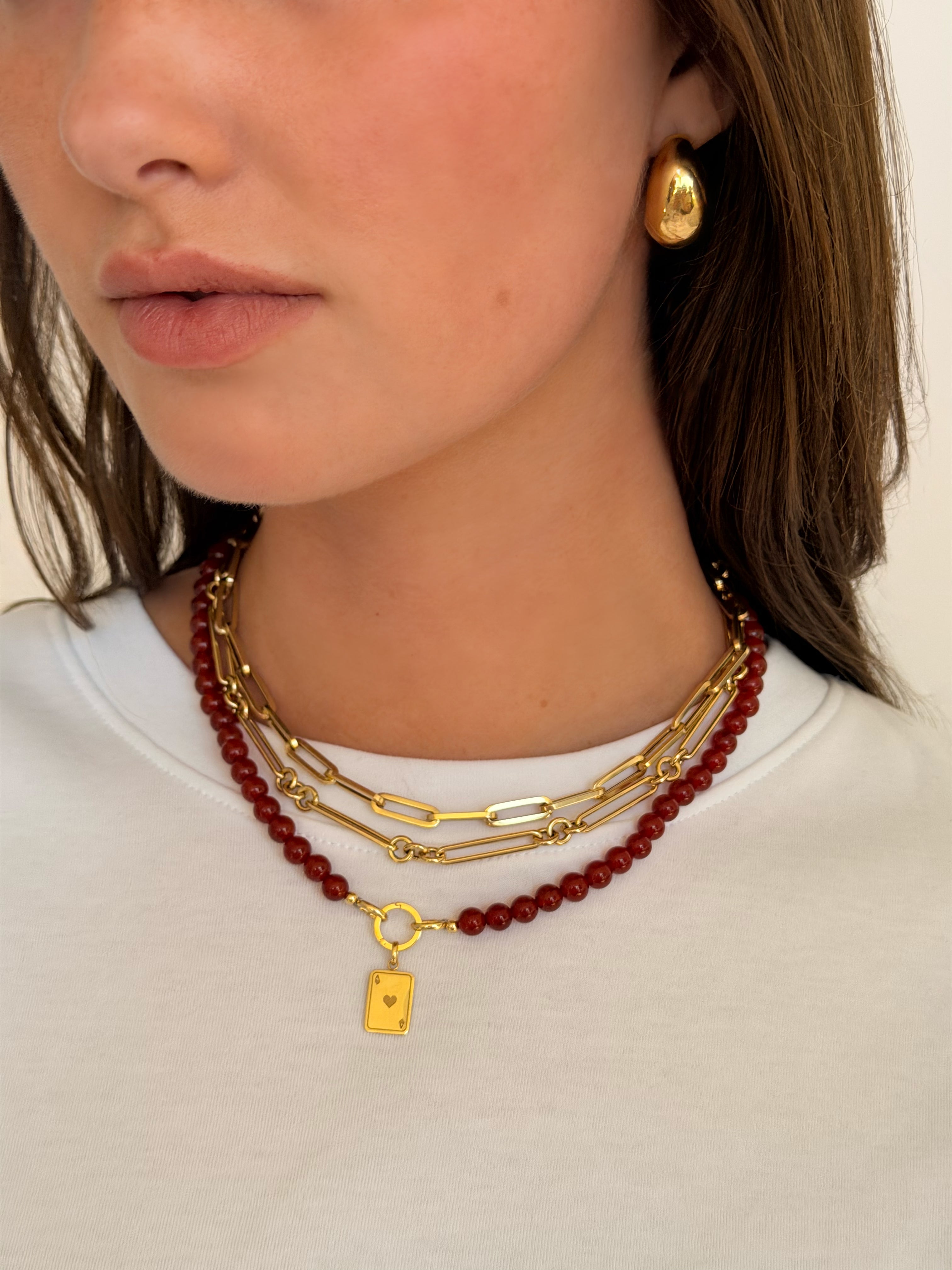 14K Large Smooth Beaded Necklace Personalized Zoe Lev Jewelry