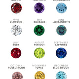 14k Gold Triple Birthstone Bezel Bracelet Personalized Zoe Lev Jewelry