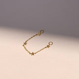 Shooting Star Huggie Jacket SAMPLE SALE Zoe Lev Jewelry