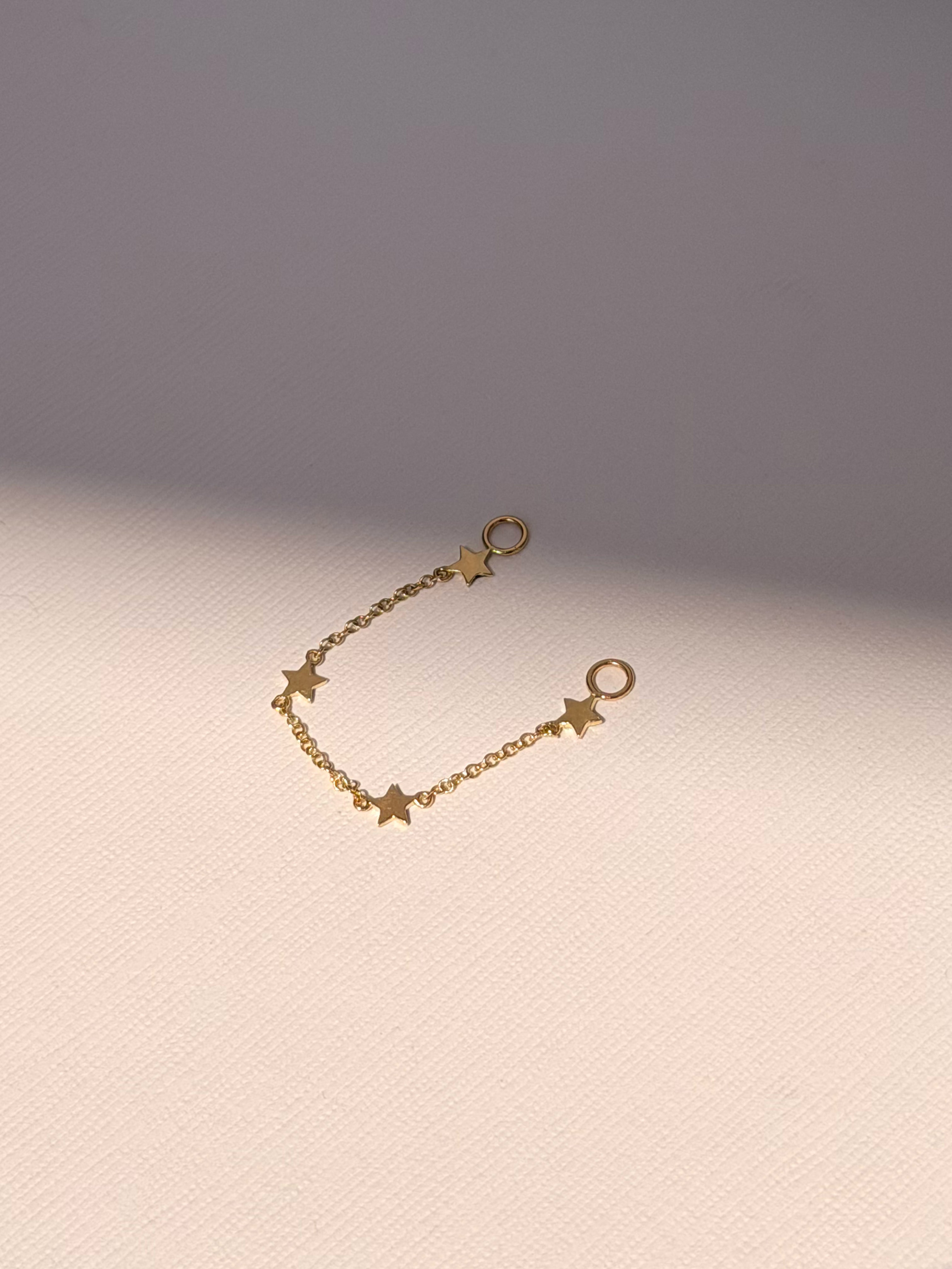 Shooting Star Huggie Jacket SAMPLE SALE Zoe Lev Jewelry