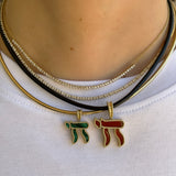Small Chai Stone Pendant Personalized Zoe Lev Jewelry